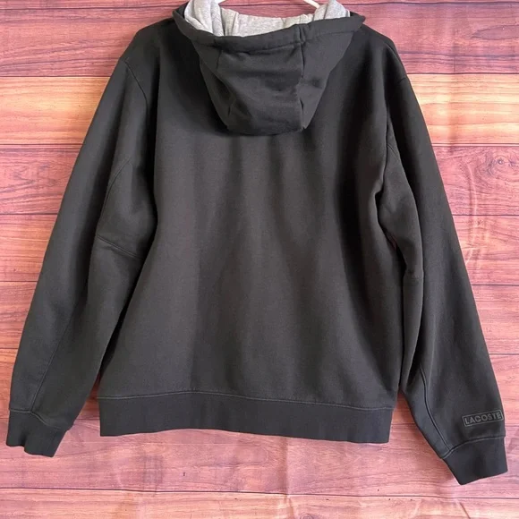 Lacoste Men's Sport Long Sleeve Outlined Big Croc Full Zip Hoodie - Picture 3 of 7